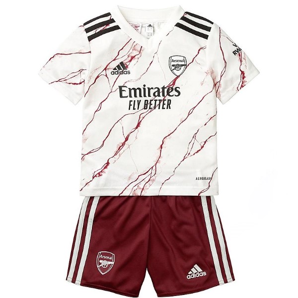 Camiseta Arsenal Segunda equipo Niños 2020-21 Blanco